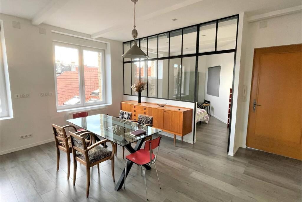 Appartement Superbe Loft 100m2 Proche Cathédrale avec Parking à Reims Extérieur photo