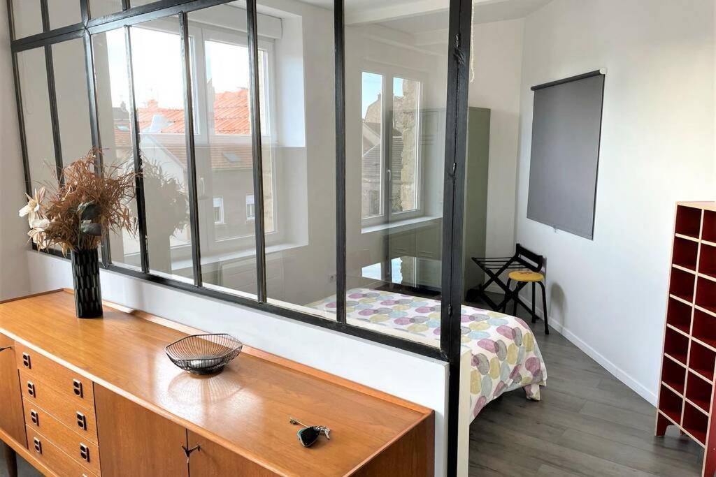 Appartement Superbe Loft 100m2 Proche Cathédrale avec Parking à Reims Extérieur photo
