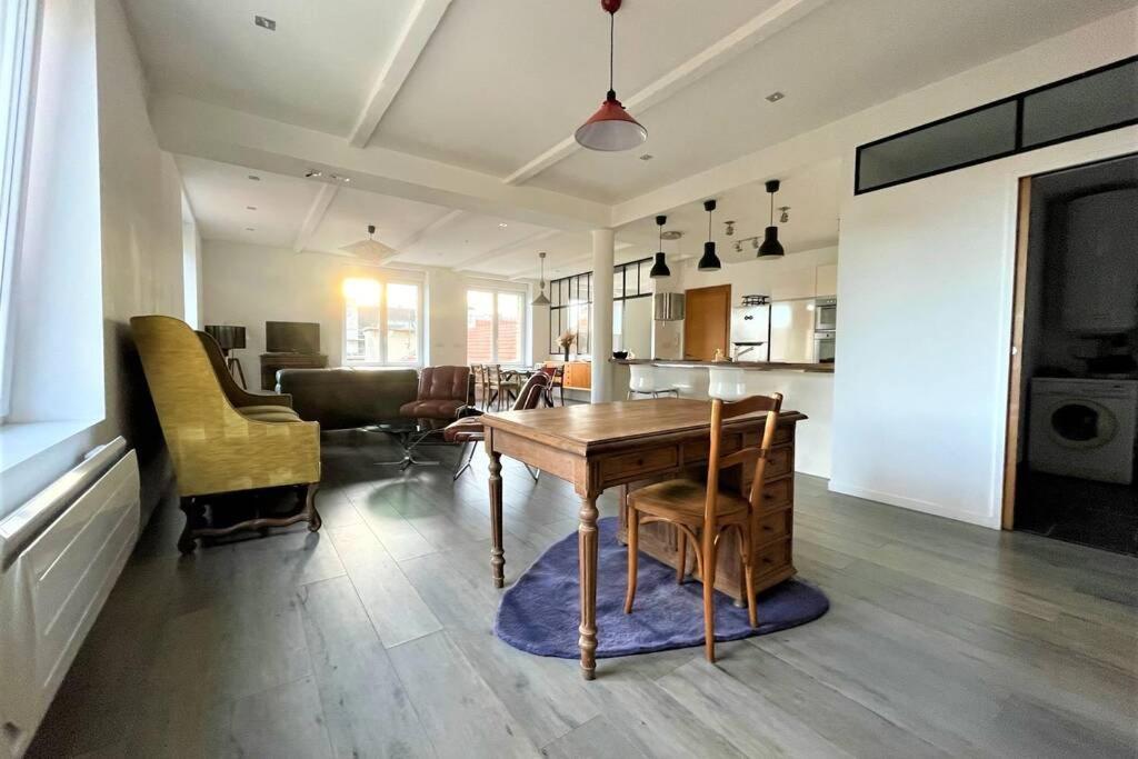 Appartement Superbe Loft 100m2 Proche Cathédrale avec Parking à Reims Extérieur photo